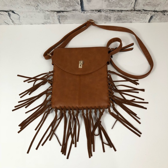Altar'd State Handbags - Altar’d State Faux Leather Fringed Crossbody